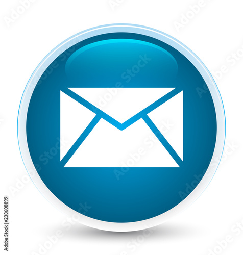 Email icon special prime blue round button