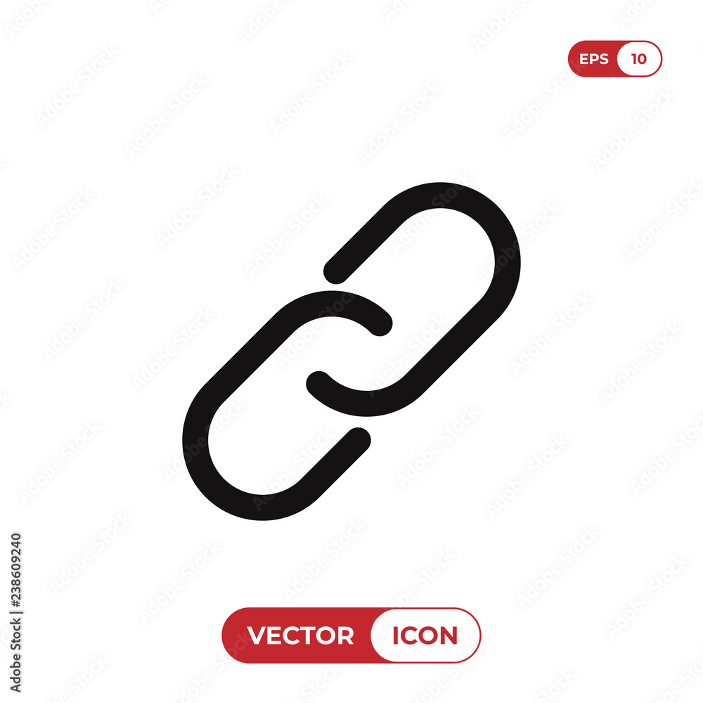 Link icon vector Link icon vector