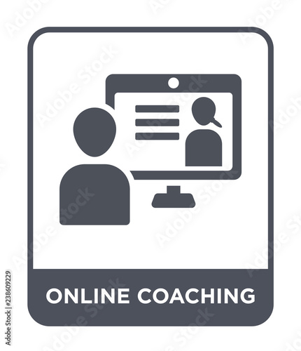 online coaching icon vector