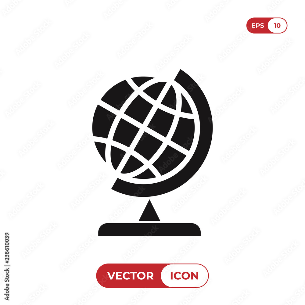 Globe icon vector Globe icon vector