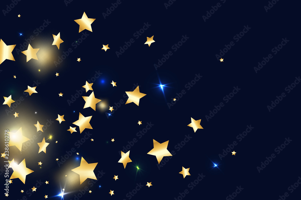 Star falling confetti background. Star falling confetti background.