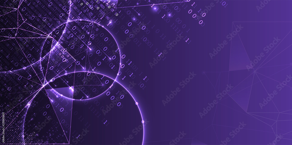 Technology background. Big data concept. Binary computer code. Vector illustration. Technology background. Big data concept. Binary computer code. Vector illustration.