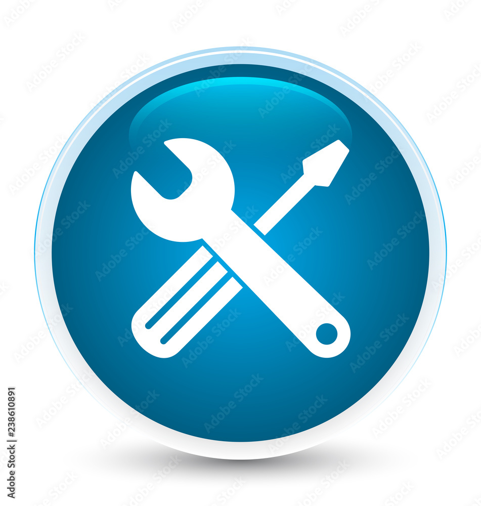 Tools icon special prime blue round button Tools icon special prime blue round button