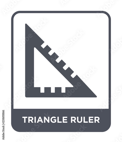 triangle ruler icon vector