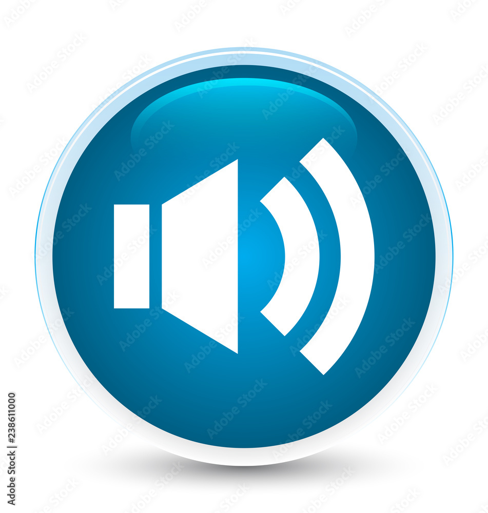 Volume icon special prime blue round button Volume icon special prime blue round button