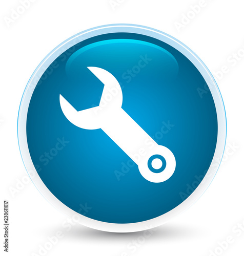 Wrench icon special prime blue round button