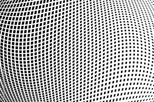 Abstract halftone pattern. Vector halftone background of squares for design banners, posters, business projects, pop art texture, covers. Geometric black and white texture.