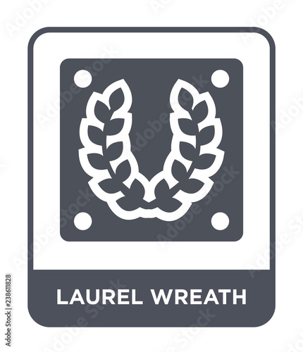 laurel wreath icon vector