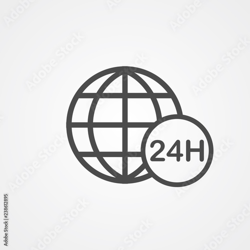 Wallpaper Mural Globe vector icon sign symbol Torontodigital.ca