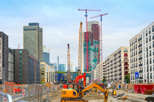 Construction site in Frankf...