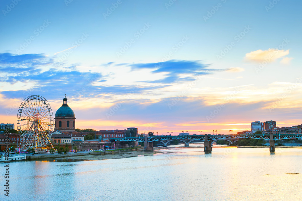 Toulouse landmark river Garone  France