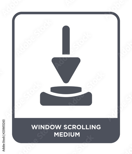 window scrolling medium icon vector