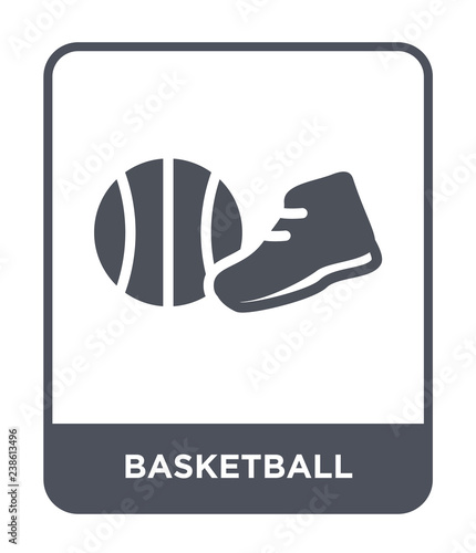 basketball icon vector photo