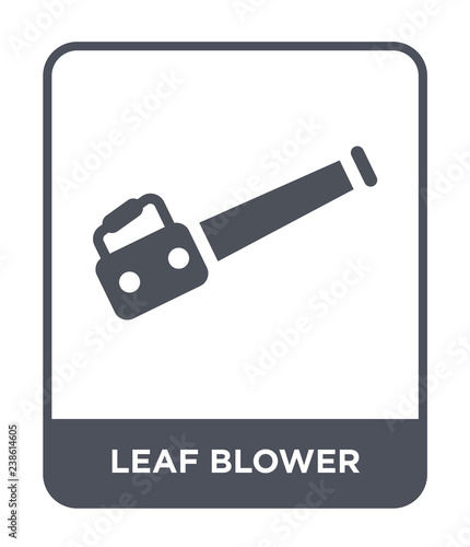 leaf blower icon vector