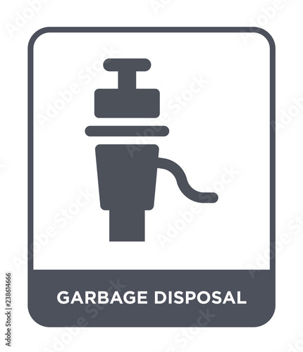 garbage disposal icon vector