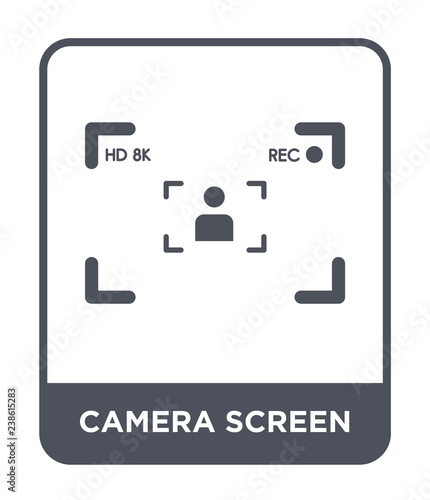 camera screen icon vector