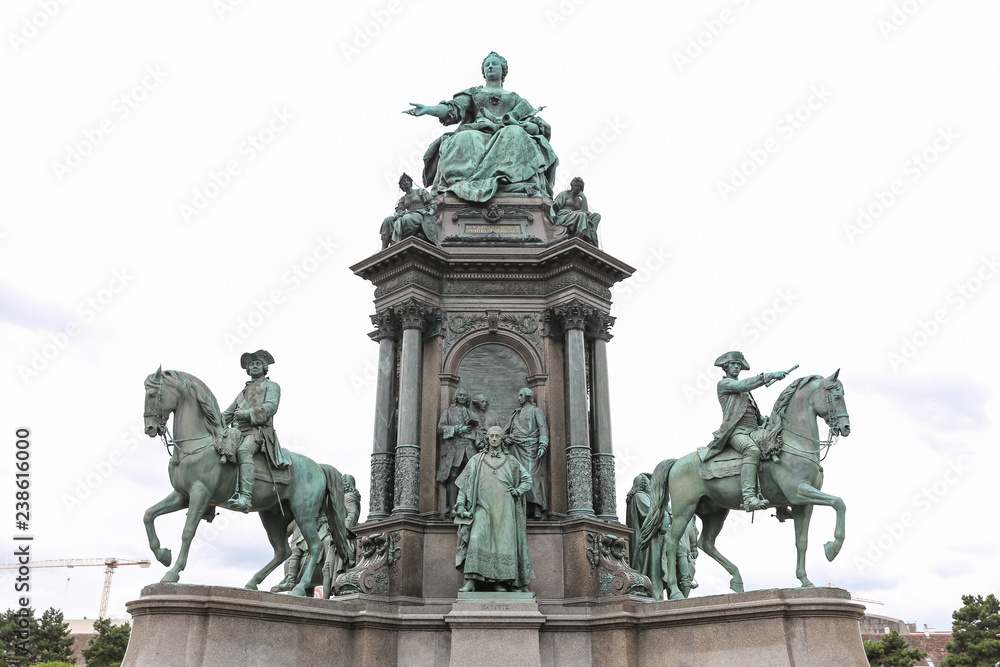 Empress Maria Theresia monument in Vienna, Austria