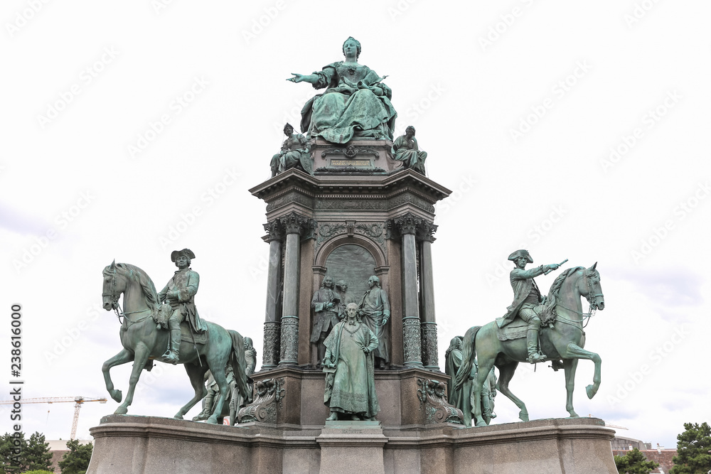 Empress Maria Theresia monument in Vienna, Austria Empress Maria Theresia monument in Vienna, Austria