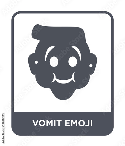 vomit emoji icon vector