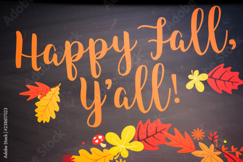 Happy Fall Y'all Vector 