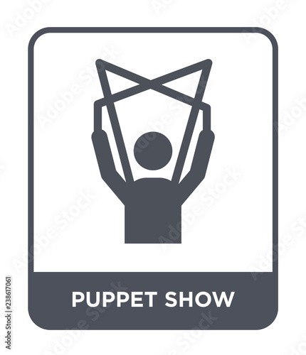 puppet show icon vector