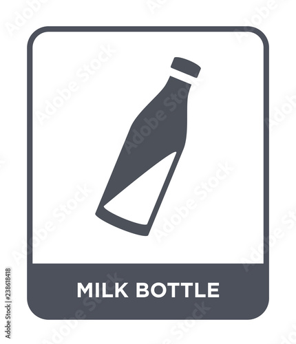 milk bottle icon vector