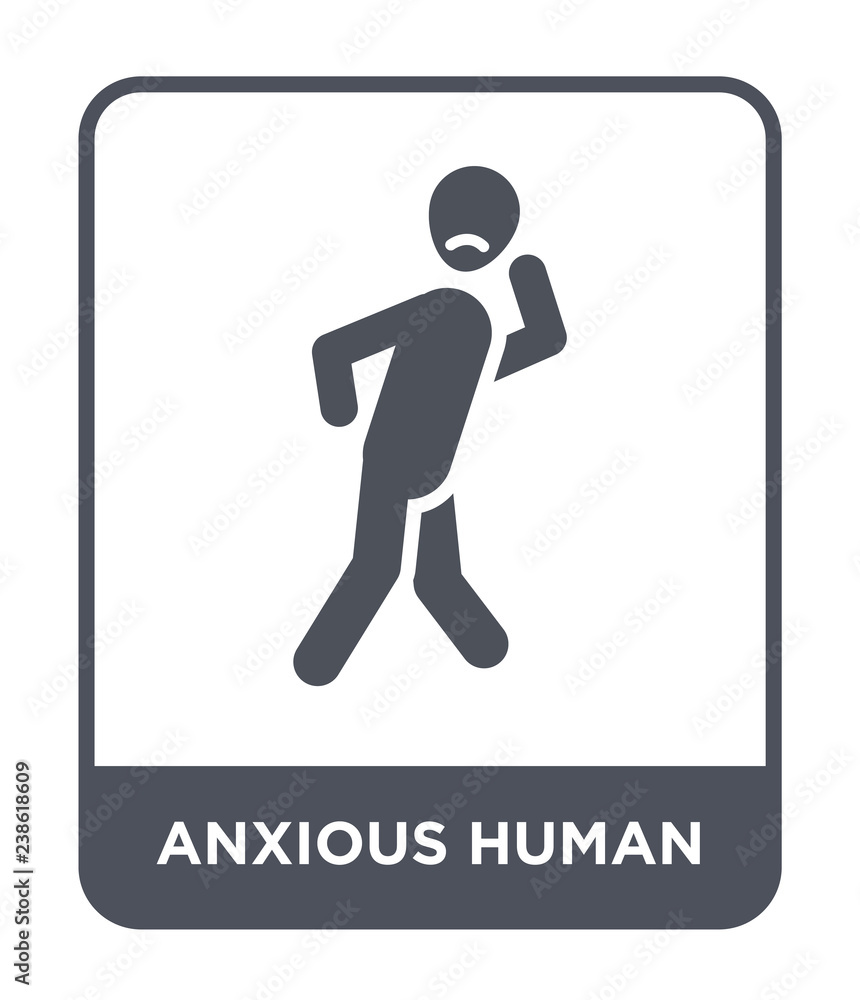 anxious human icon vector anxious human icon vector