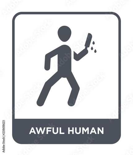 awful human icon vector
