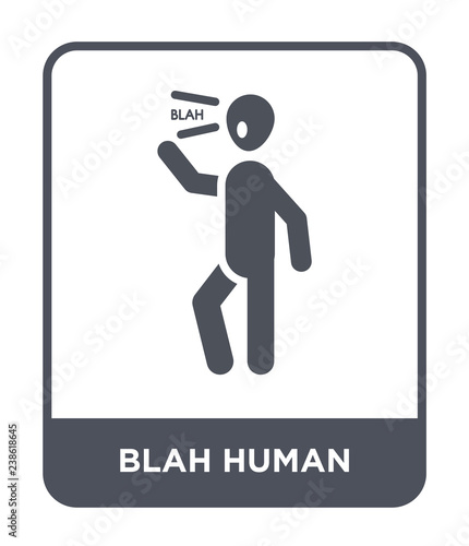 blah human icon vector