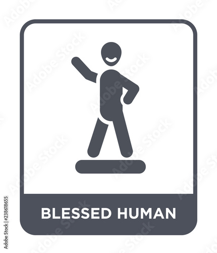 blessed human icon vector