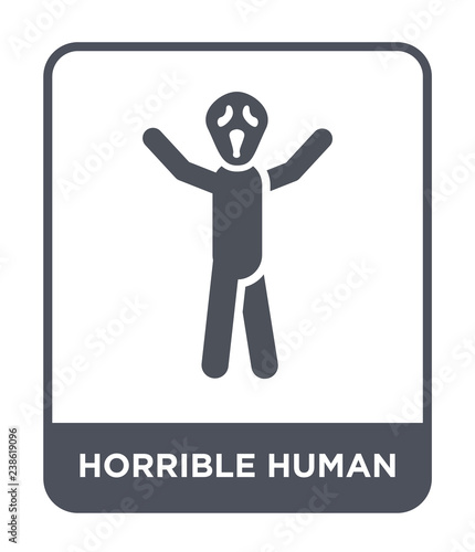 horrible human icon vector