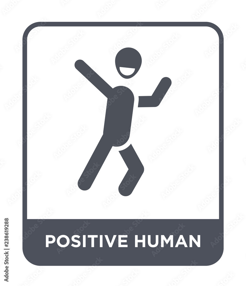 positive human icon vector positive human icon vector