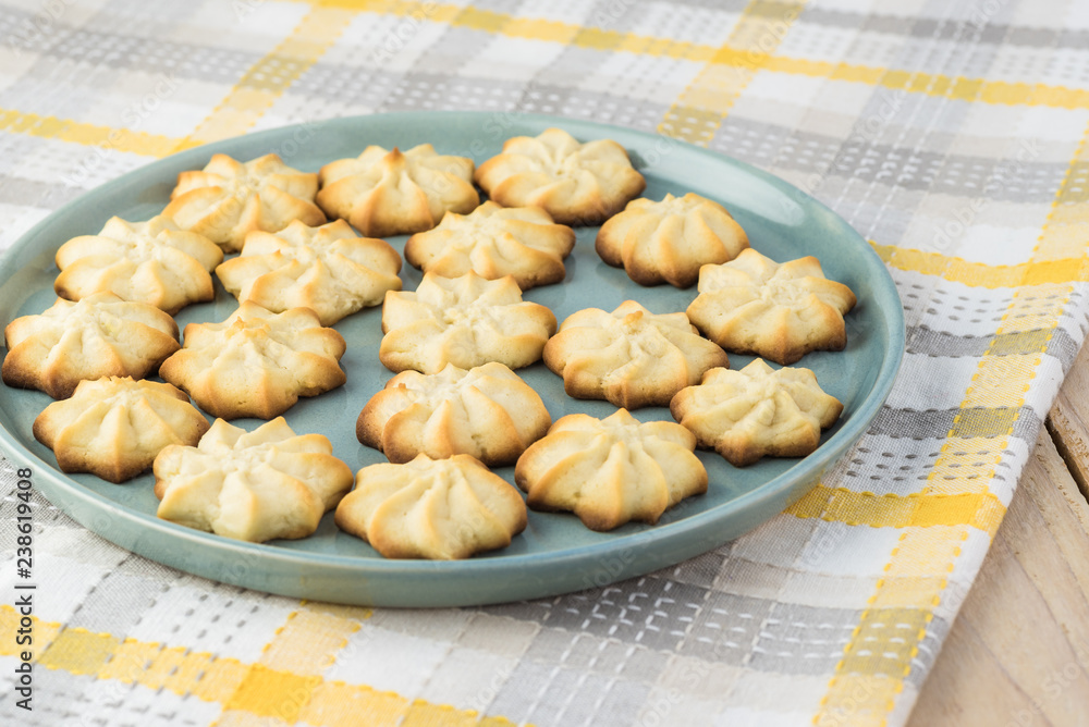 Homemade holiday butter cookies.