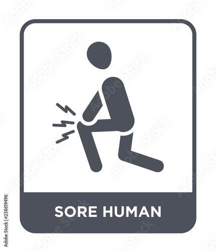 sore human icon vector