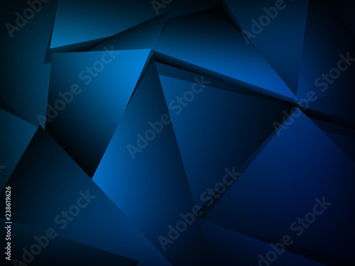 Abstract polygonal blue background