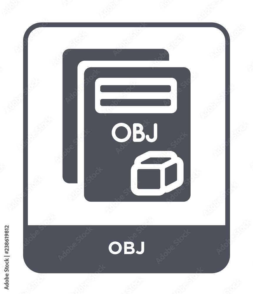 obj icon vector obj icon vector