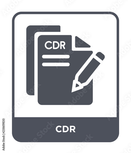 cdr icon vector