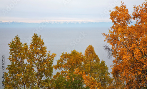 Landscape near Port-Baikal settlement. Irkutsk oblast. Russian