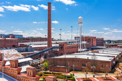 Obraz na plátne Durham, North Carolina, USA Skyline.