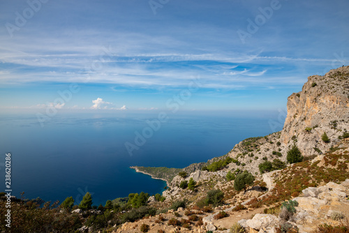 Magnificent sea view from western Lycian way