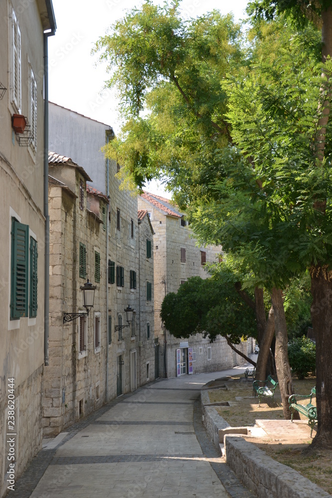 The narrow streets of Split