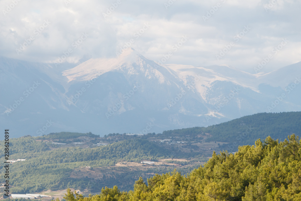 Fototapeta premium mountain landscape ,top view