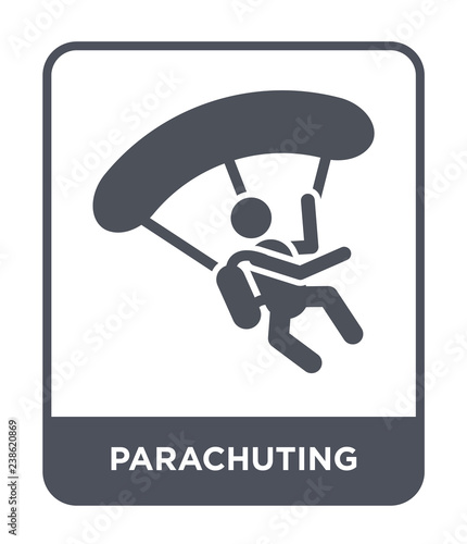 parachuting icon vector