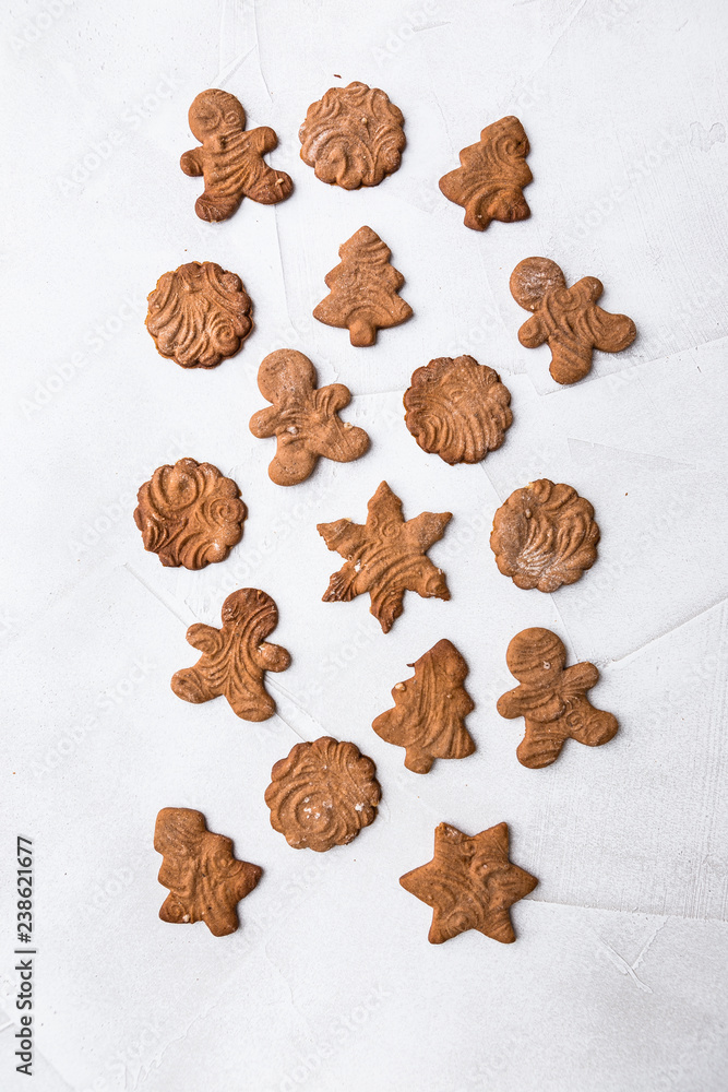 Collection of Christmas gingerbread cookies Collection of Christmas gingerbread cookies
