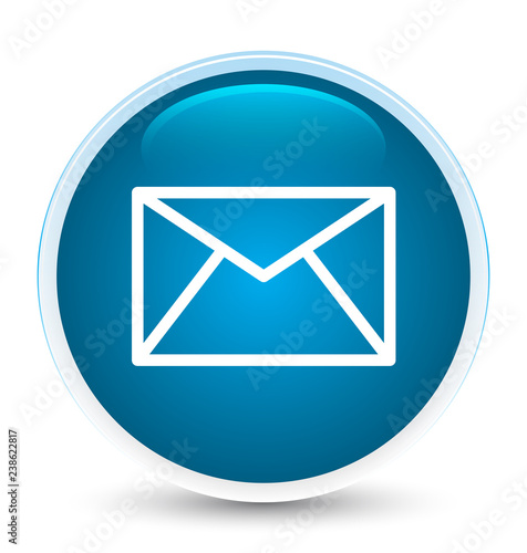 Email icon special prime blue round button