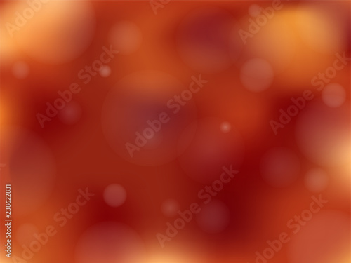 Maroon background blur with lights. Abstract background in brown, maroon, orange, yellow tones for poster, card, banner, wallpaper. Suitable for autumn, thanksgiving, X-mas, New Year. EPS 10