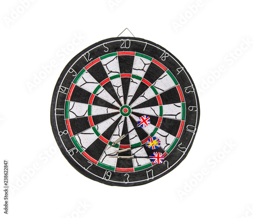 darts game on white background