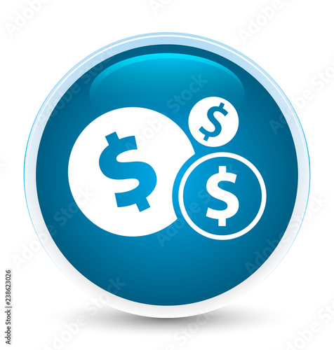 Finances dollar sign icon special prime blue round button