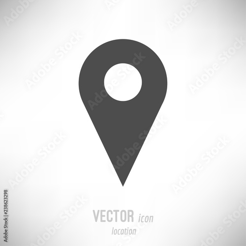 vectro flat location icon