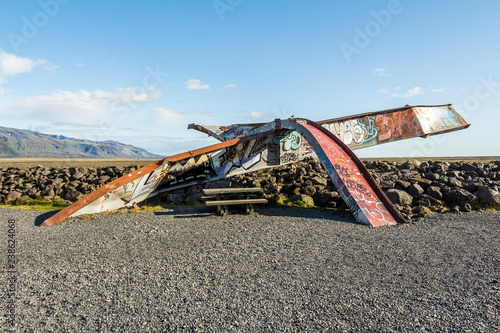 Iceland ring road art, in the south